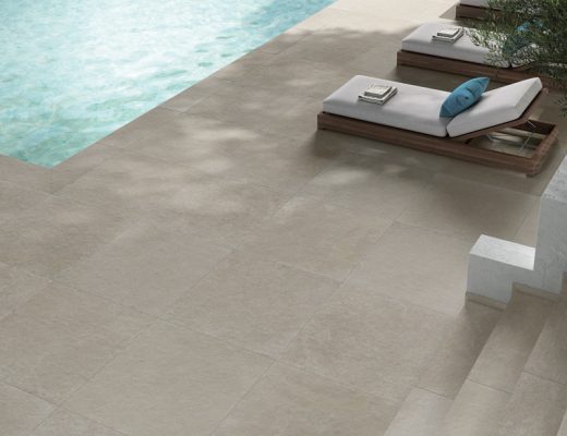 Carrelage effet pierre sur terrasse