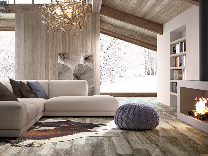 Carrelage intérieur imitation parquet
